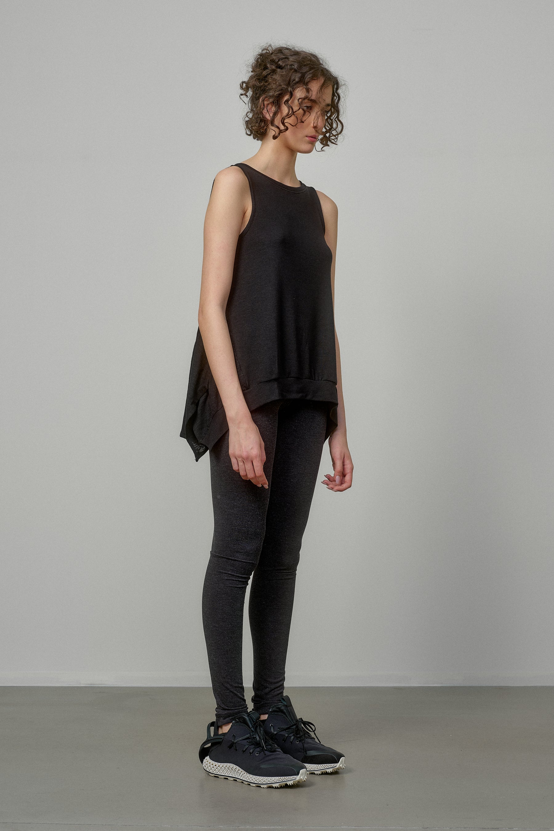 SENSATIONAL BLACK KNIT SLEEVELESS TOP