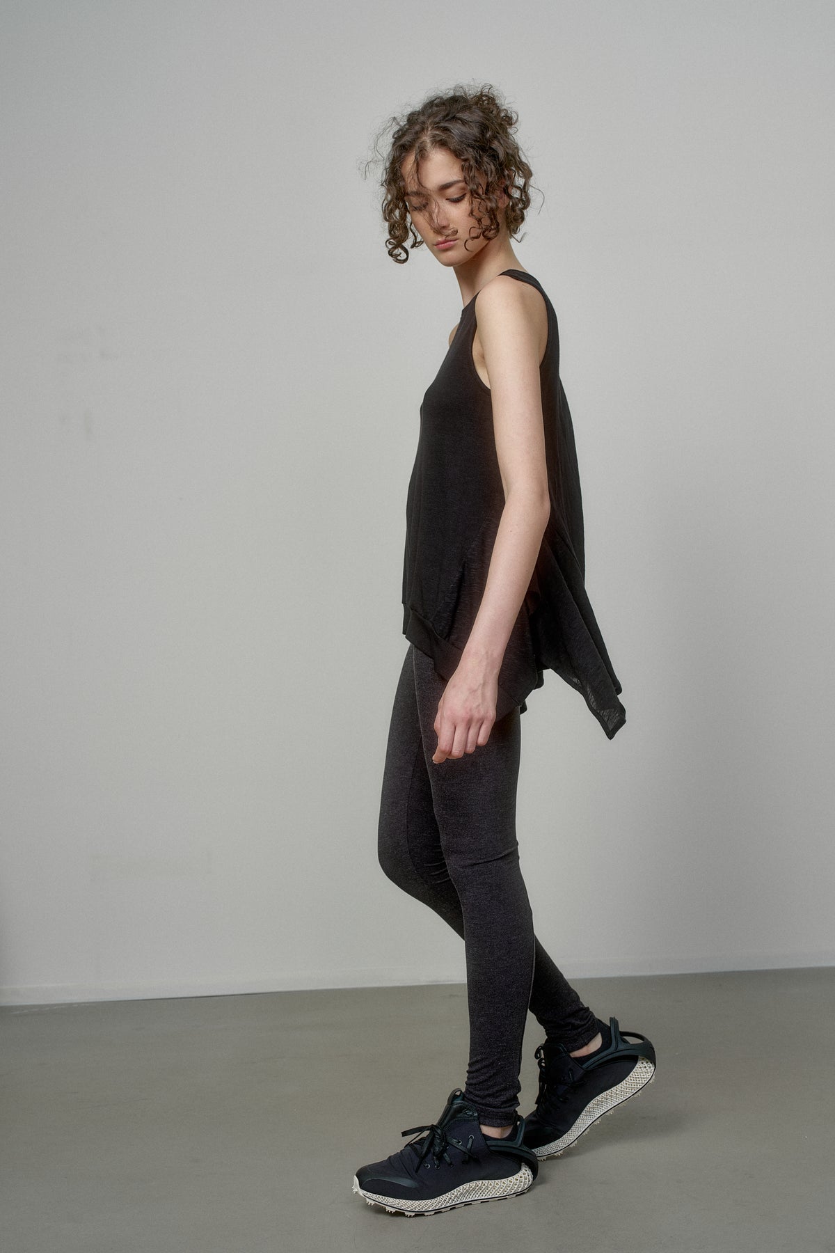 SENSATIONAL BLACK KNIT SLEEVELESS TOP