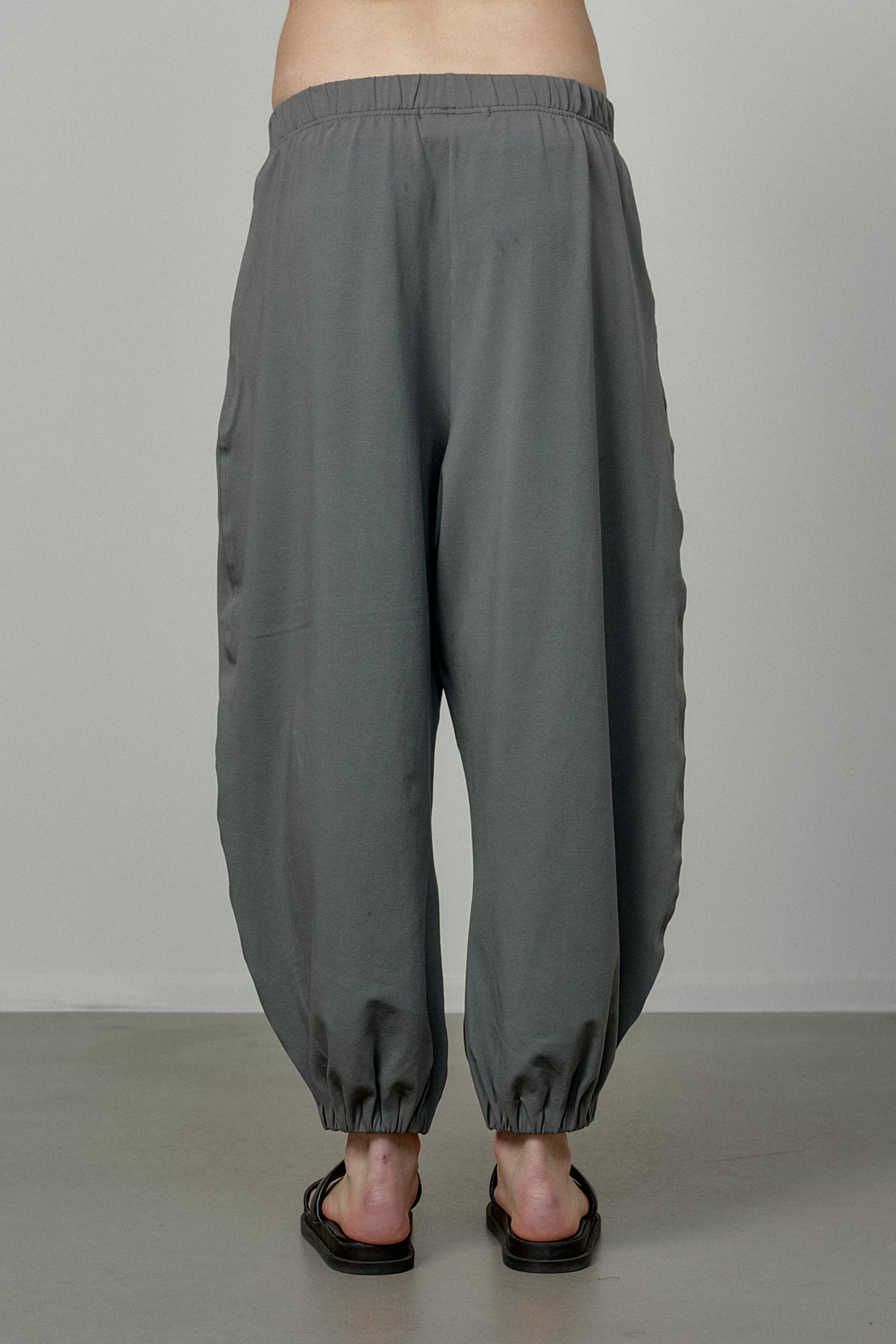 COTTON PANTS WITH ELASTIC WAIST AND CUFFS