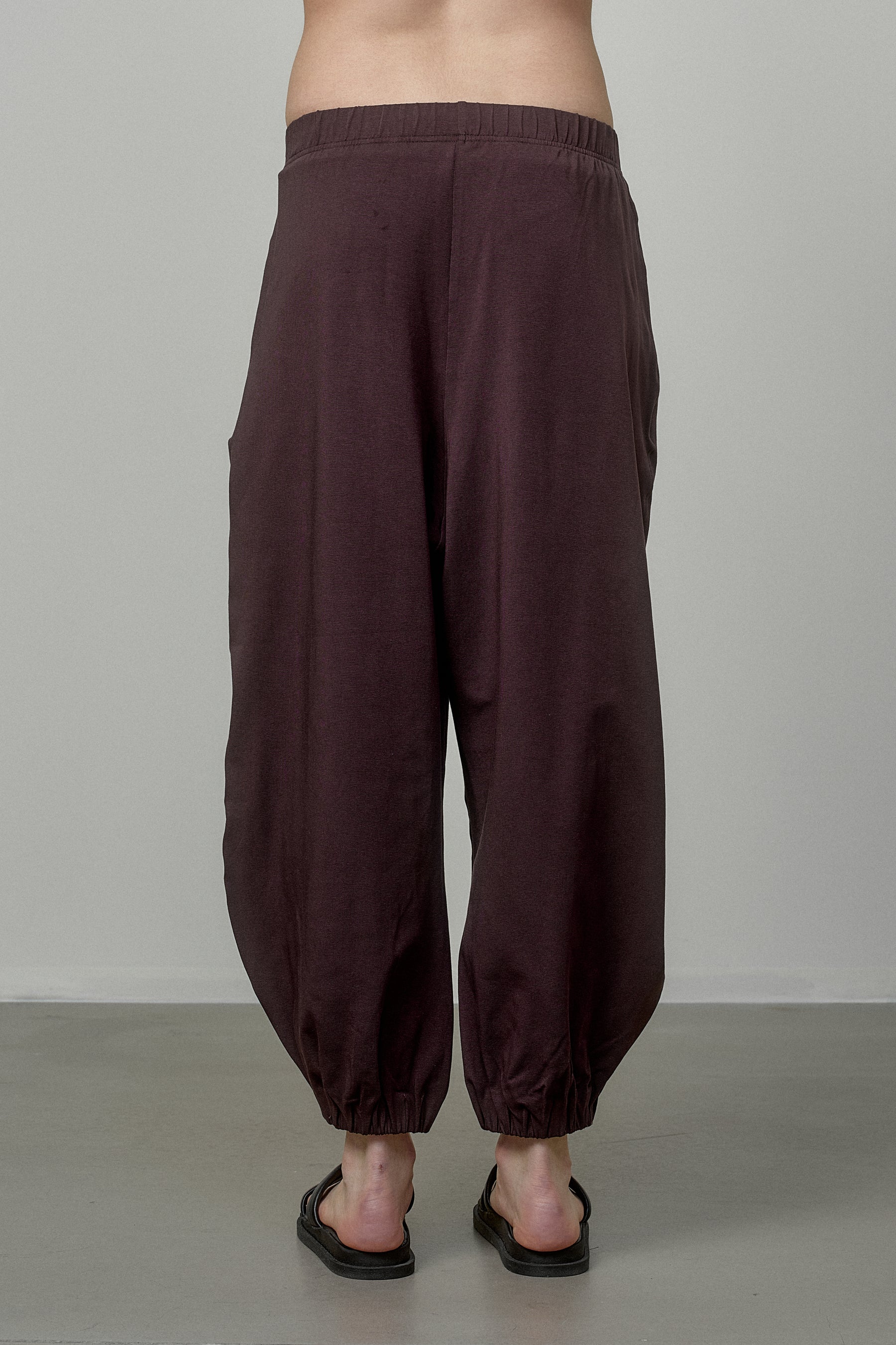 COTTON PANTS WITH ELASTIC WAIST AND CUFFS