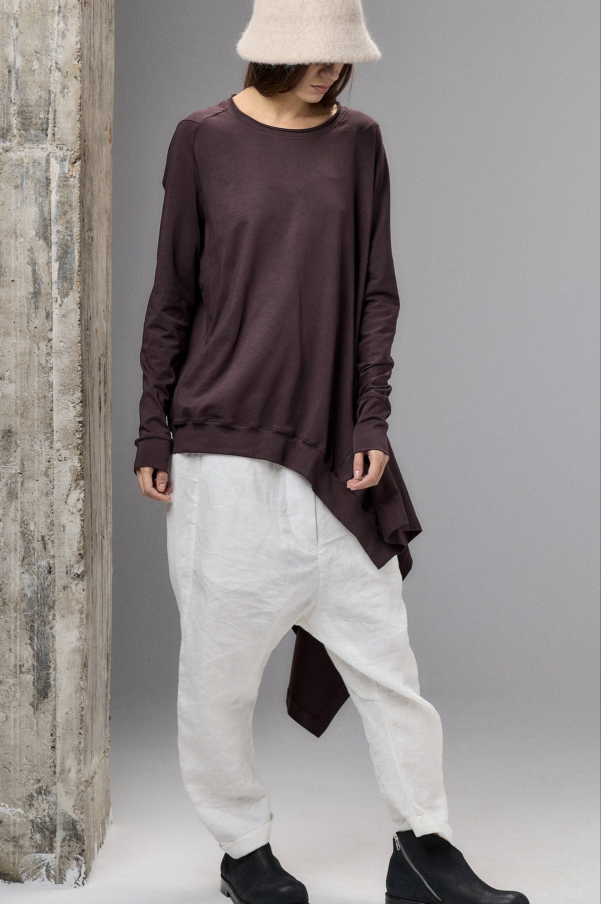 ASYMMETRICAL TUNIC TOP