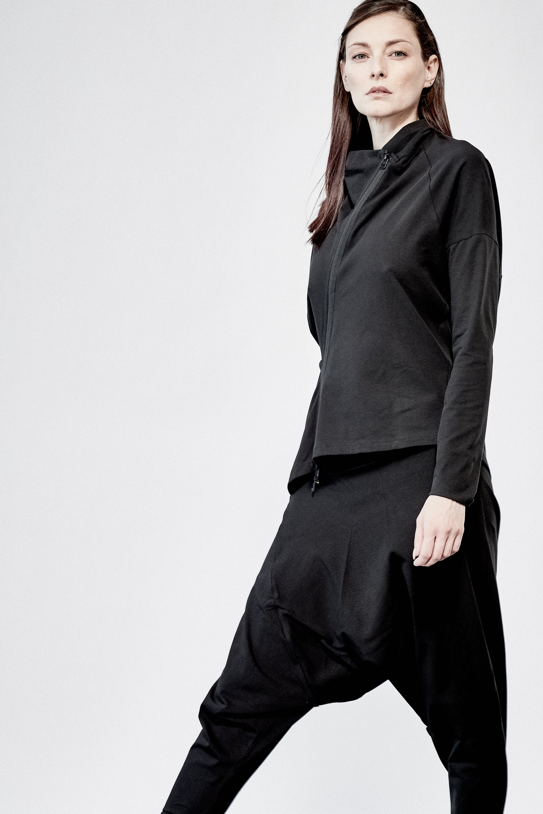 URBAN ASYMMETRICAL BLACK JACKET