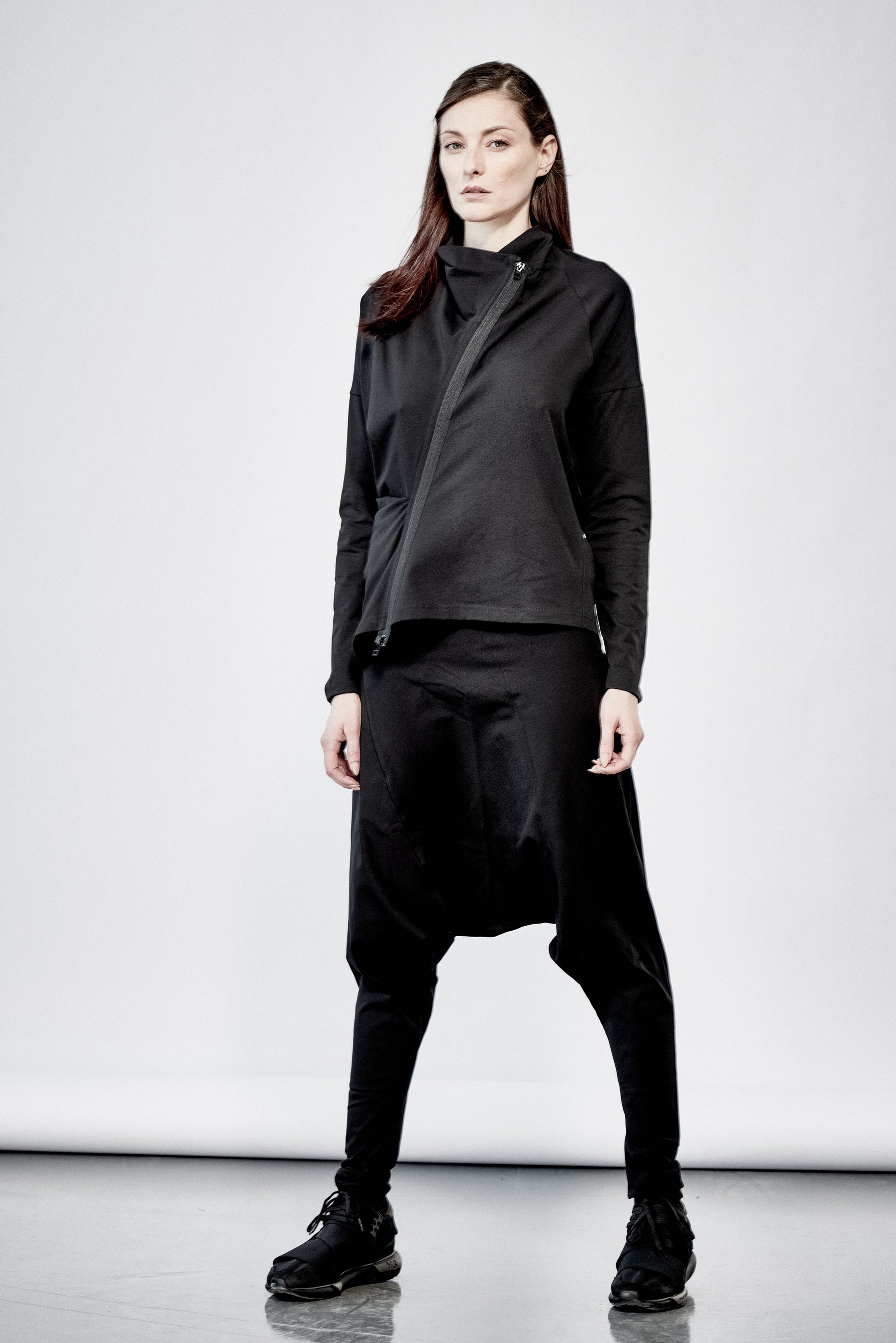 URBAN ASYMMETRICAL BLACK JACKET