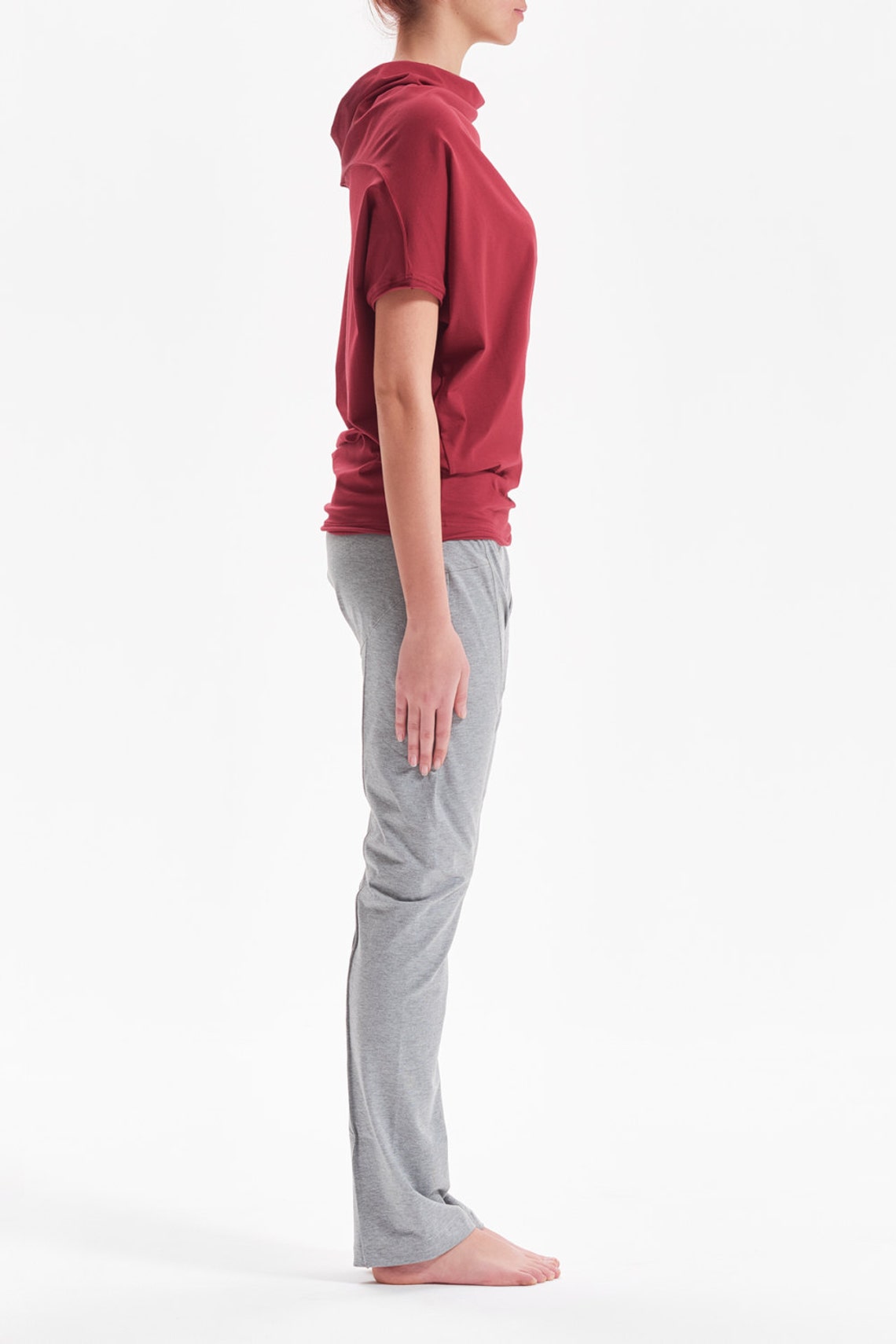 OVERSIZED SHORT SLEEVED BAT TOP