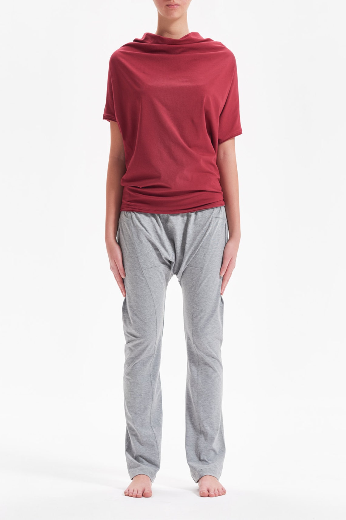 OVERSIZED SHORT SLEEVED BAT TOP