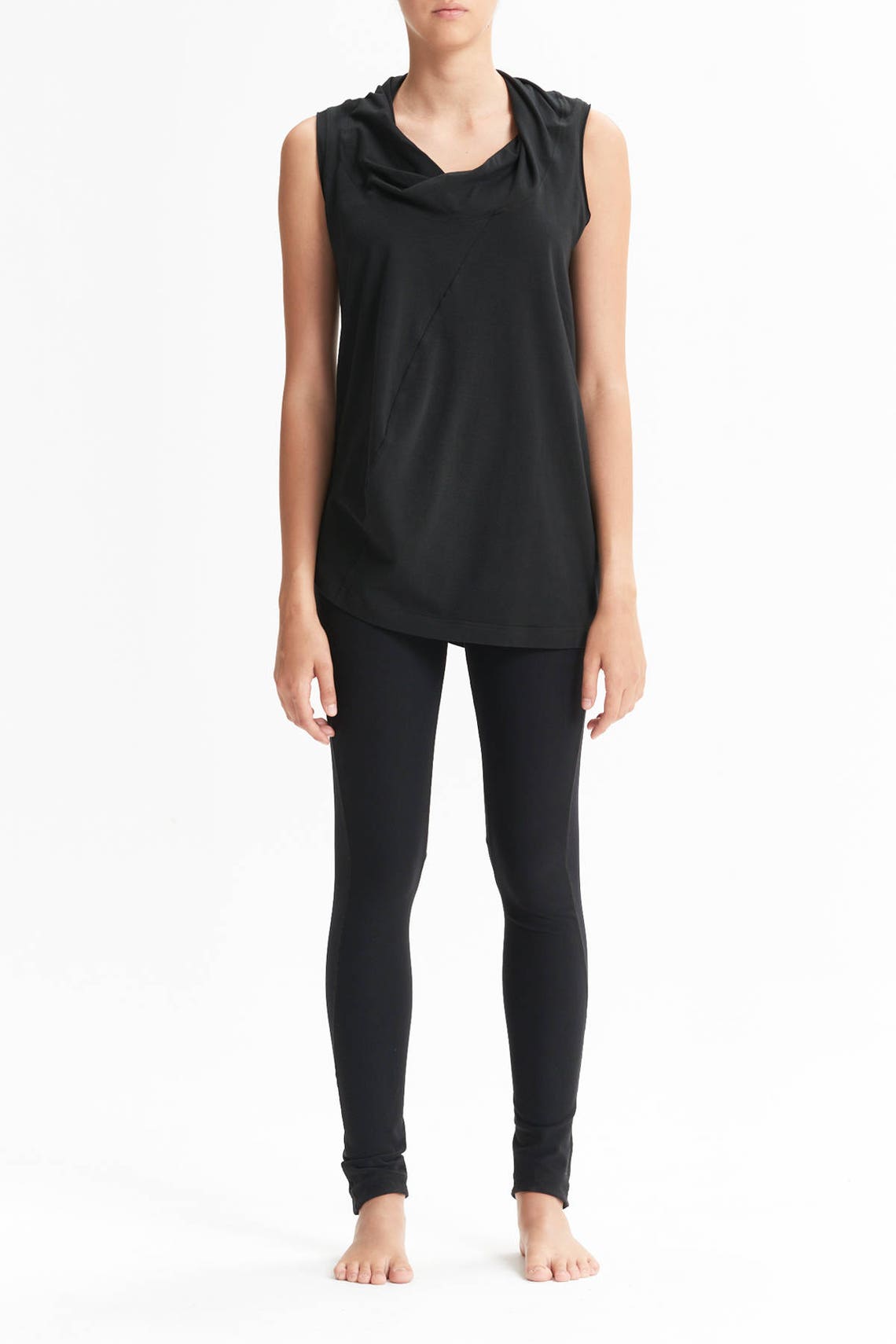 DRAPE COLLAR TANK TOP