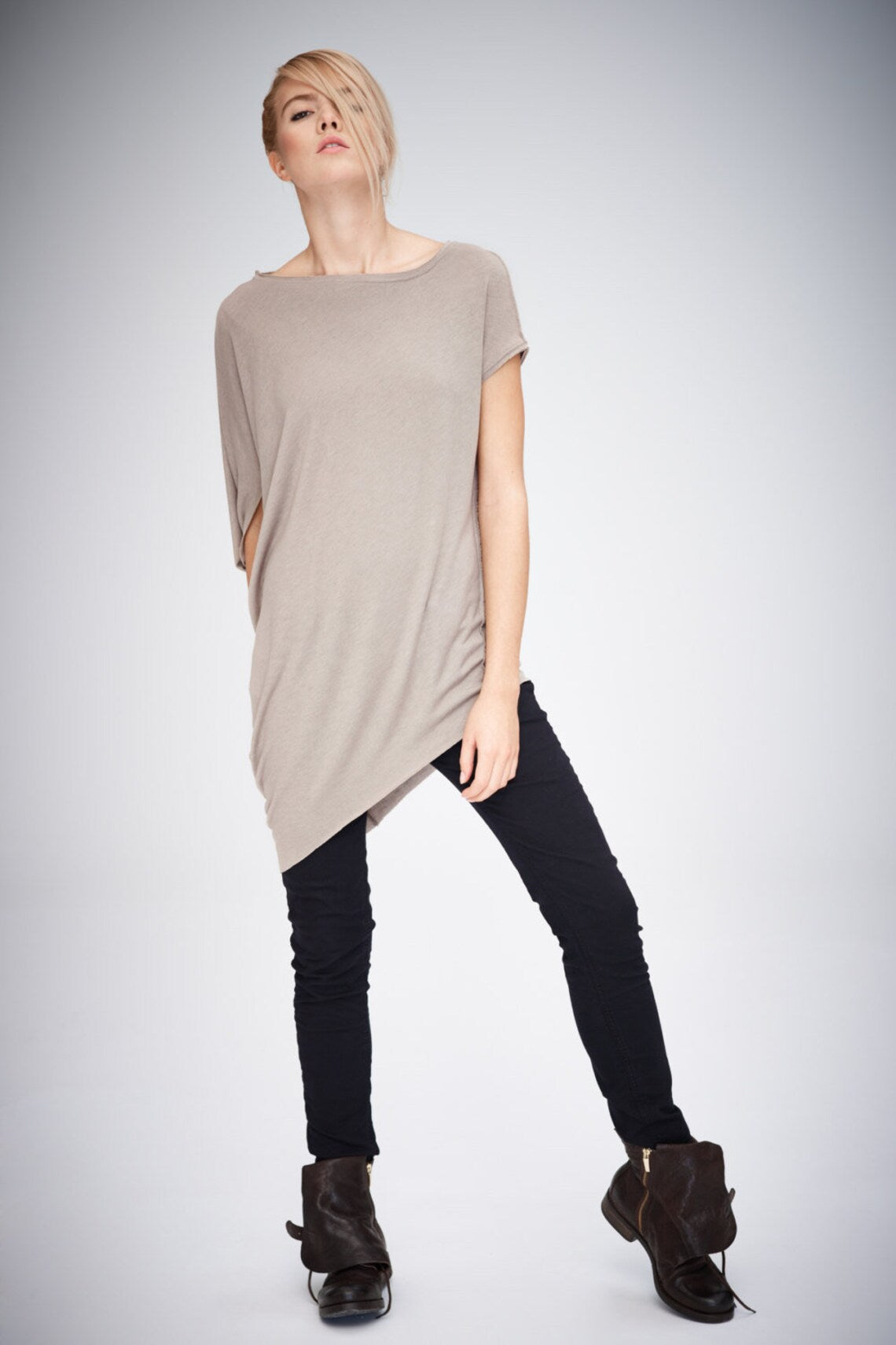 ASYMMETRICAL TUNIC TOP