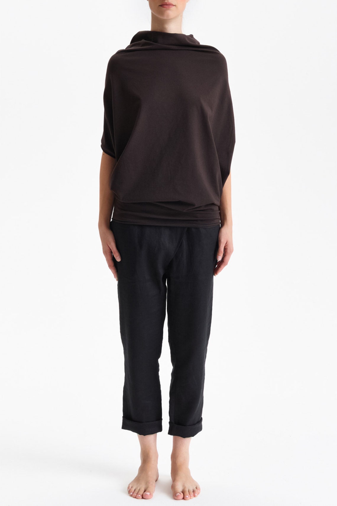 OVERSIZED SHORT SLEEVED BAT TOP