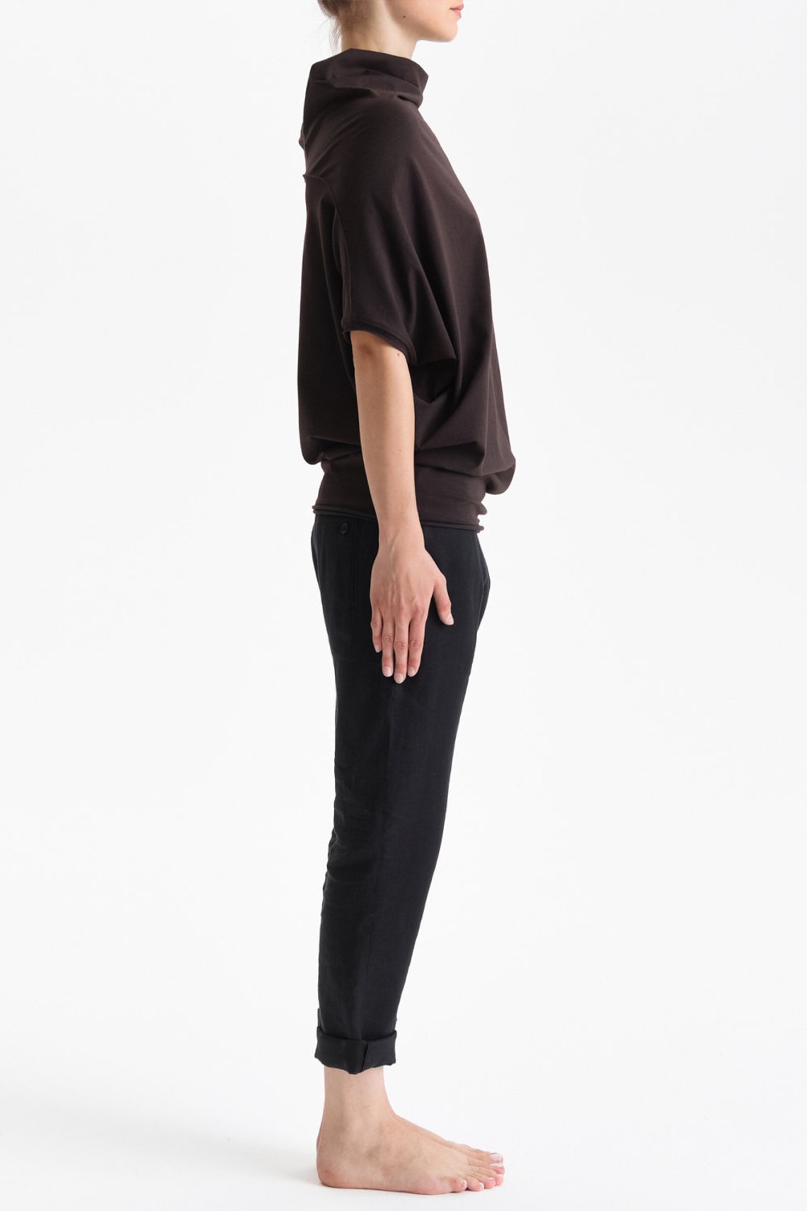 OVERSIZED SHORT SLEEVED BAT TOP