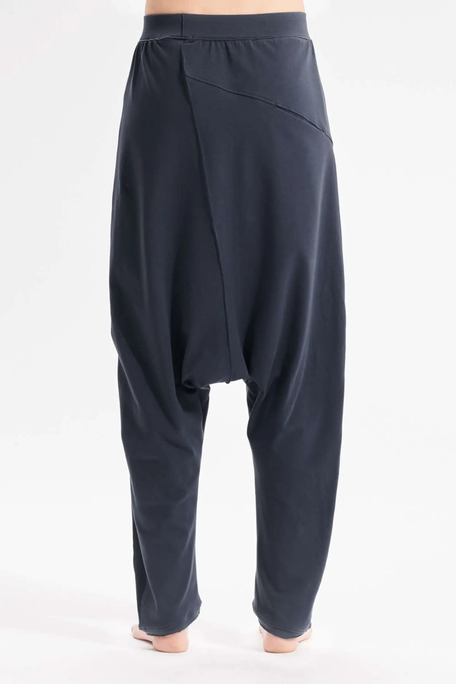 DROPPED CROTCH CASUAL COTTON PANTS