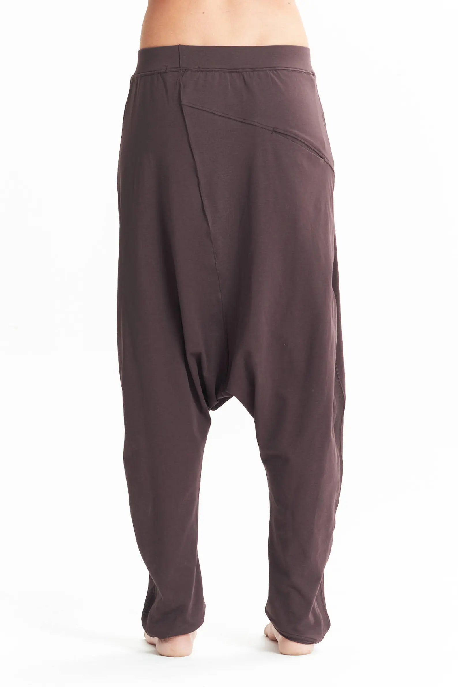 DROPPED CROTCH CASUAL COTTON PANTS