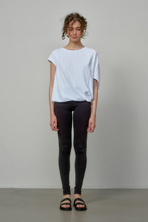 ASYMMETRICAL SLEEVE COTTON BLOUSE