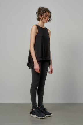 SENSATIONAL BLACK KNIT SLEEVELESS TOP