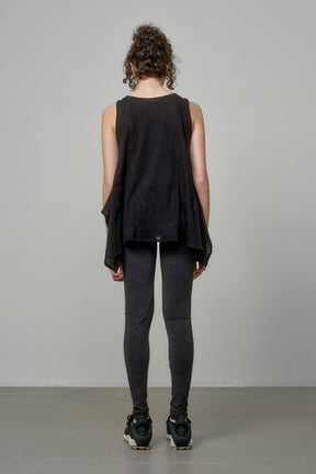 SENSATIONAL BLACK KNIT SLEEVELESS TOP