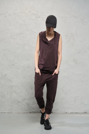 BLACK YOGA CROPPED PANTS WITH POCKETS