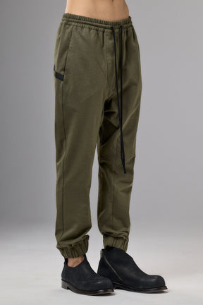 BLACK BONDED CASUAL PANTS