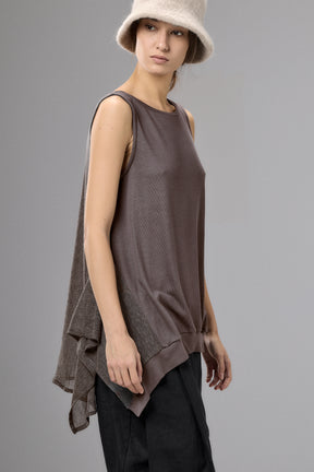 SENSATIONAL BLACK KNIT SLEEVELESS TOP