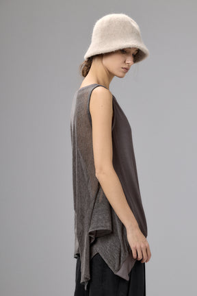 SENSATIONAL BLACK KNIT SLEEVELESS TOP