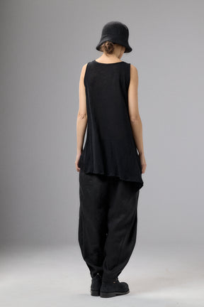 SENSATIONAL BLACK KNIT SLEEVELESS TOP