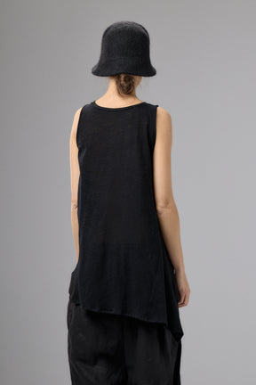 SENSATIONAL BLACK KNIT SLEEVELESS TOP