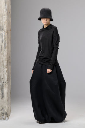 MINIMALIST LONG SLEEVE CAPPUCCINO TOP