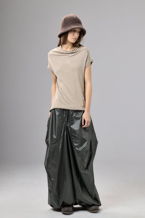 CAPPUCCINO MINIMALIST CAP SLEEVED TOP