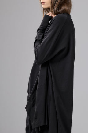 ASYMMETRICAL BLACK TUNIC TOP