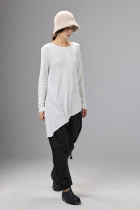 BLACK TWISTED BACK LONG SLEEVE TOP