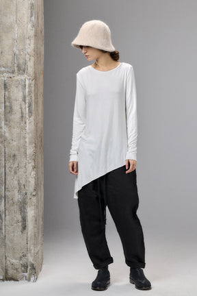 OFF WHITE TWISTED BACK LONG SLEEVE TOP