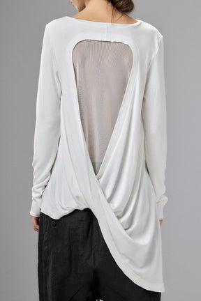 BLACK TWISTED BACK LONG SLEEVE TOP