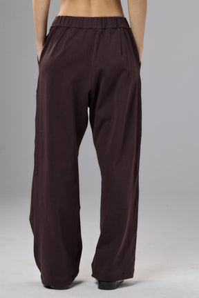 MUTED BORDO ASYMMETRICAL WRAP PANTS