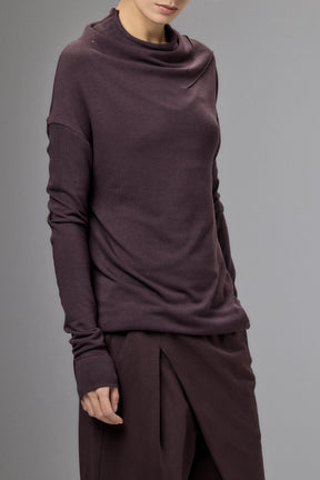 MINIMALIST LONG SLEEVE CAPPUCCINO TOP