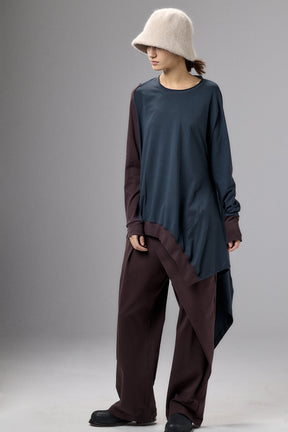 ASYMMETRICAL TUNIC TOP - TWO COLORS GB