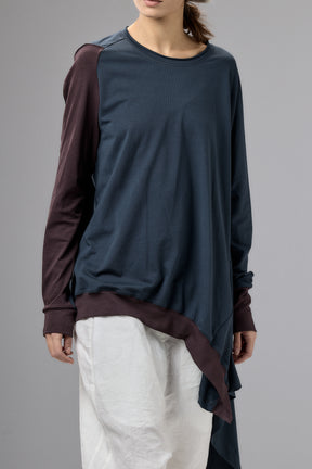 ASYMMETRICAL TUNIC TOP - TWO COLORS BB
