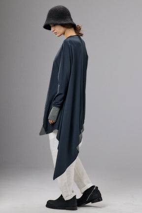 ASYMMETRICAL TUNIC TOP - TWO COLORS