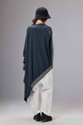 ASYMMETRICAL TUNIC TOP - TWO COLORS