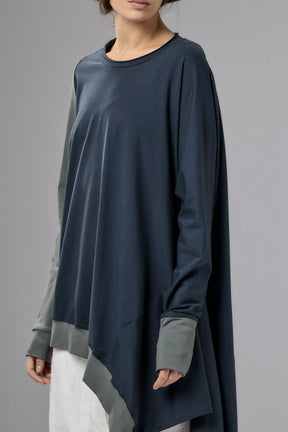 ASYMMETRICAL TUNIC TOP - TWO COLORS