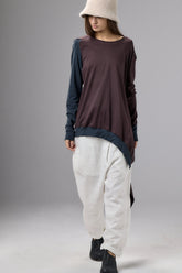ASYMMETRICAL TUNIC TOP - TWO COLORS