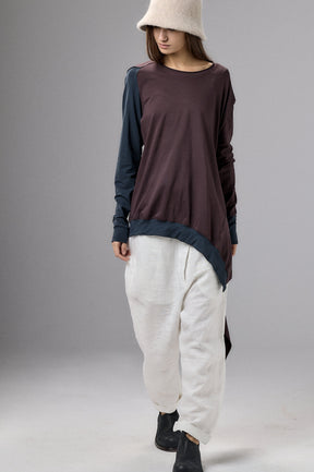 ASYMMETRICAL TUNIC TOP - TWO COLORS