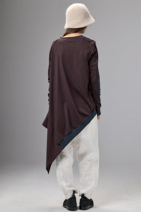 ASYMMETRICAL TUNIC TOP - TWO COLORS