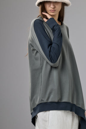 ASYMMETRICAL TUNIC TOP - TWO COLORS GB