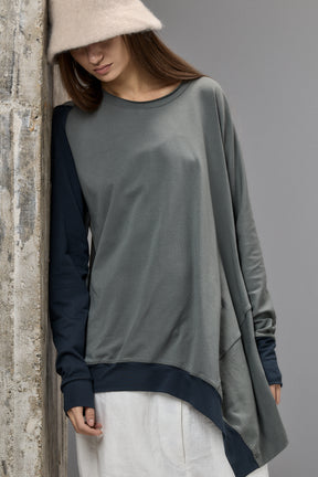 ASYMMETRICAL TUNIC TOP - TWO COLORS GB