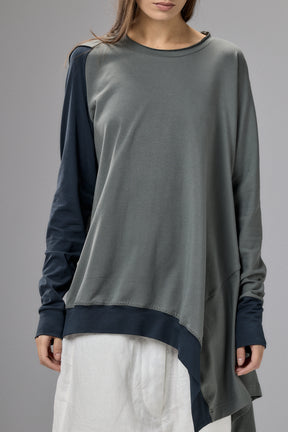 ASYMMETRICAL TUNIC TOP - TWO COLORS GB