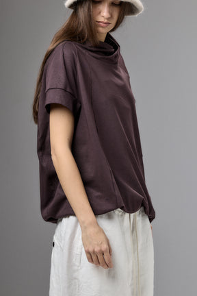 ASYMMETRICAL SLEEVE COTTON BLOUSE