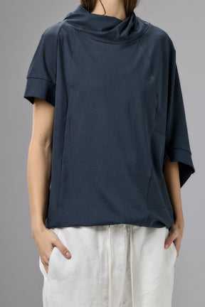 ASYMMETRICAL SLEEVE COTTON BLOUSE
