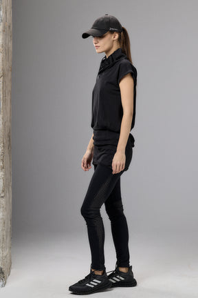 BLACK YOGA TUNIC TOP