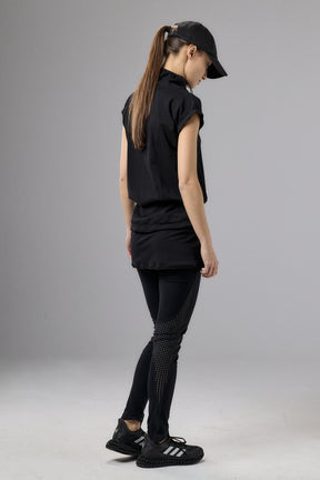 BLACK YOGA TUNIC TOP
