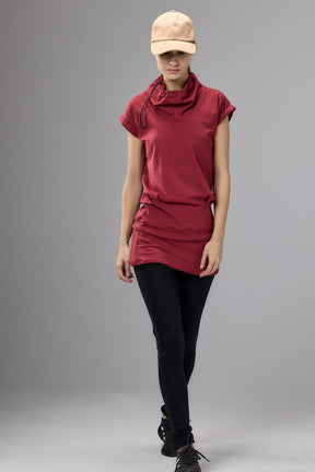RUBY RED YOGA TUNIC TOP