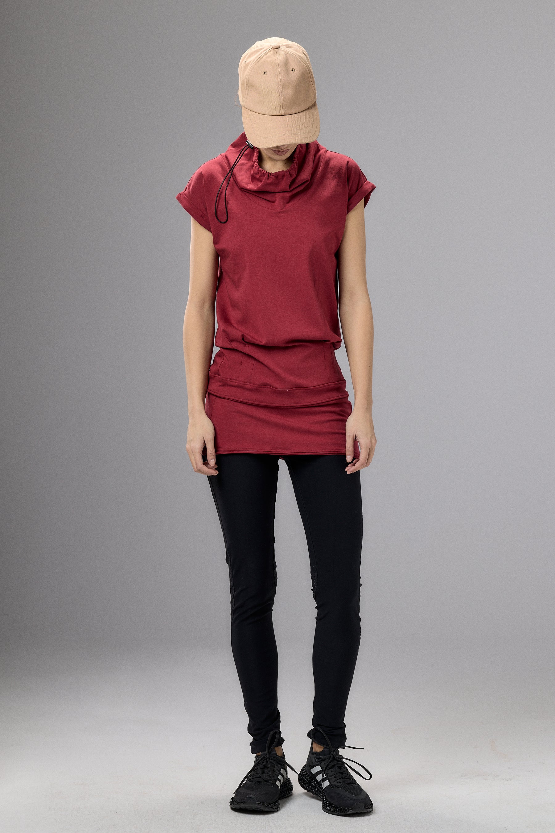 RUBY RED YOGA TUNIC TOP