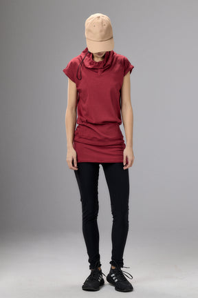 RUBY RED YOGA TUNIC TOP